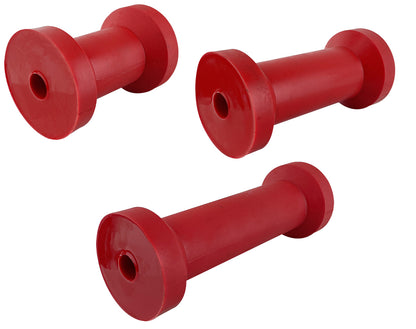 Cotton Reel Rollers Soft Red Polyurethane