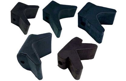 Bow Wedges - Rubber Black