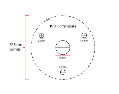 ABL014 Antenna Base Round Double Swivel