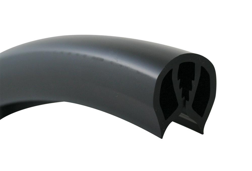 Gunwale - Black PVC 35mm