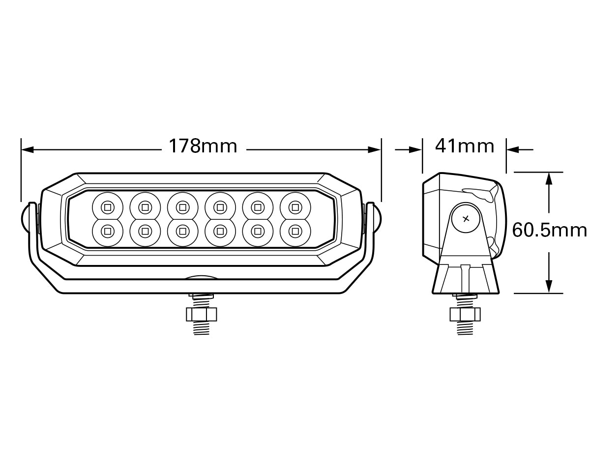 Narva LED Dual Colour White Red Deck Lights 9-33V