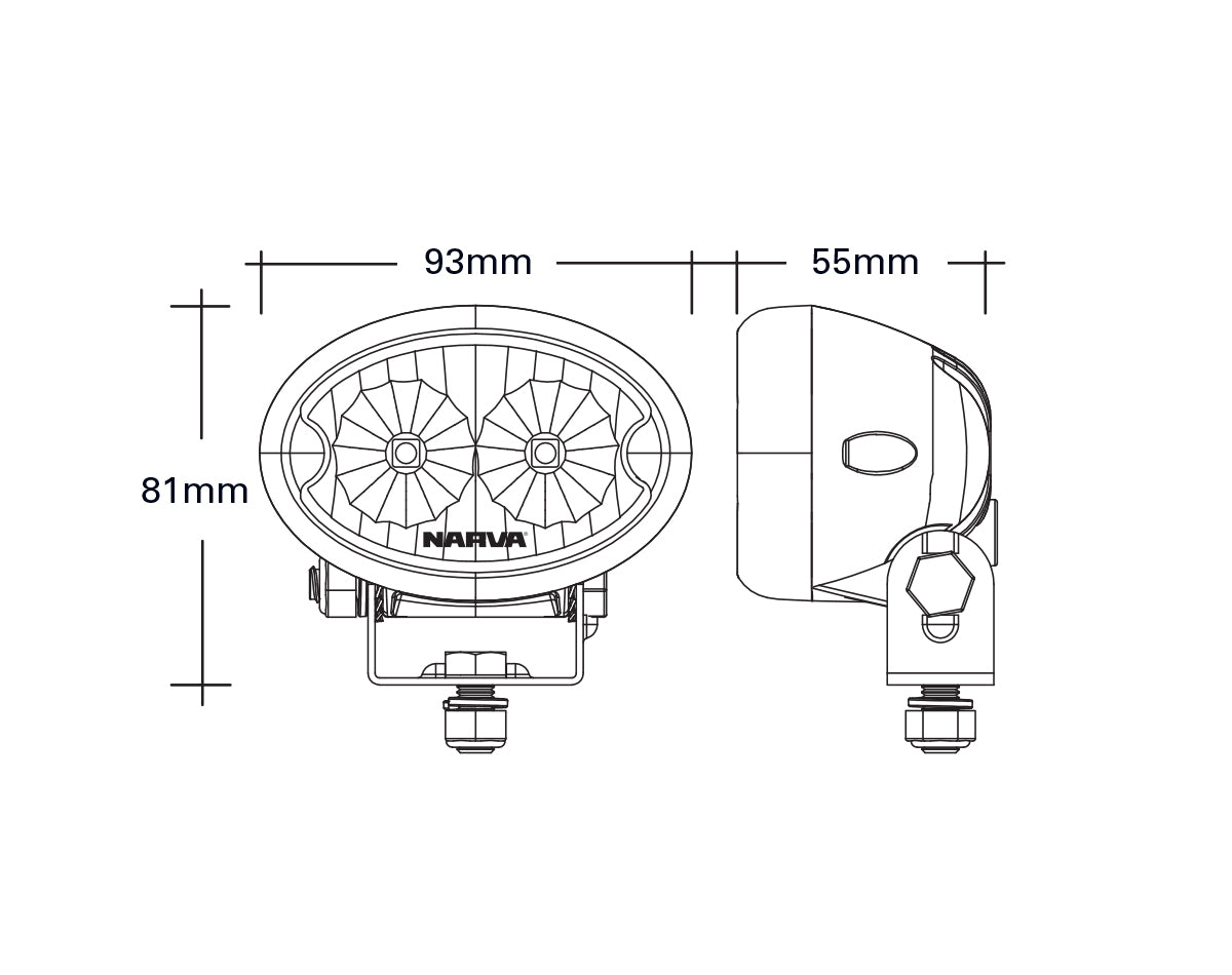 Narva LED Deck Lamp Flood Beam 1000 Lumens