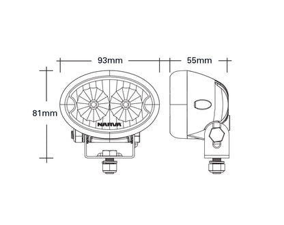 Narva LED Deck Lamp Flood Beam 1000 Lumens