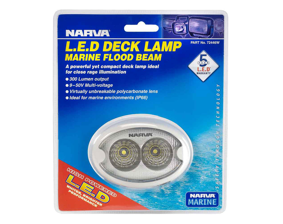 Narva LED Deck Lamp Flood Beam 1000 Lumens