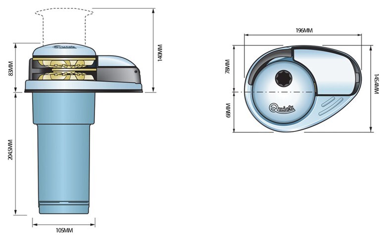 Quick DP2E Series Vertical Windlass