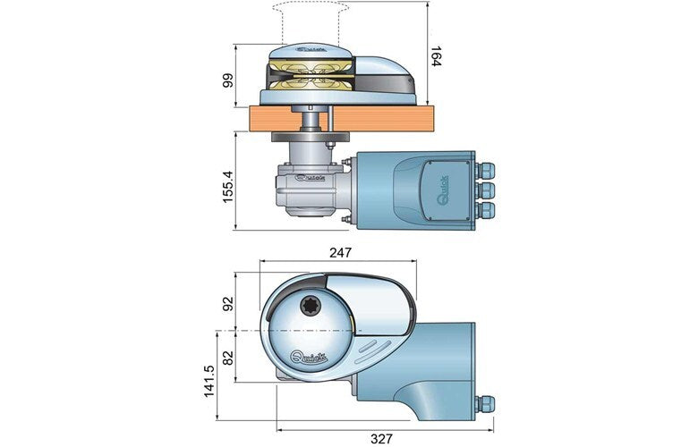 Quick DP3 Series 700w Vertical Windlass