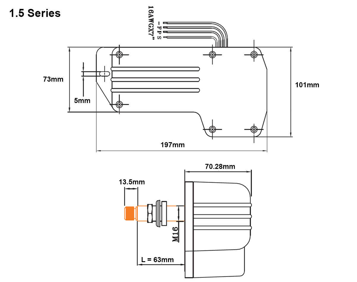 AFI Heavy Duty Waterproof Wiper Motors