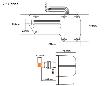 AFI Heavy Duty Waterproof Wiper Motors