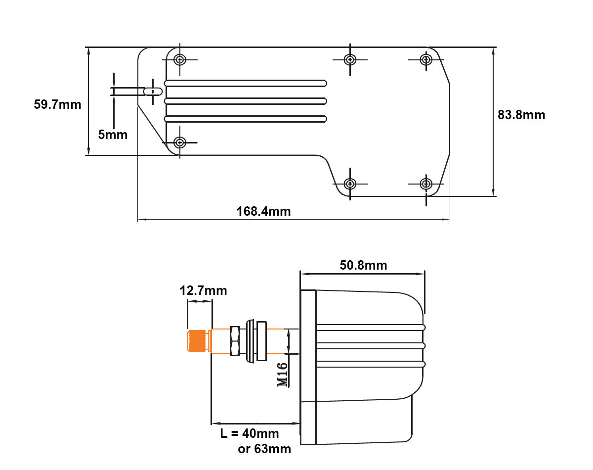 AFI 1000 Series Heavy Duty Waterproof Wiper Motors