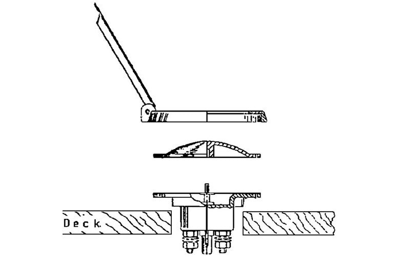 Deck Foot Switch For Winch with Cover Cap