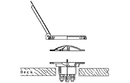 Deck Foot Switch For Winch with Cover Cap