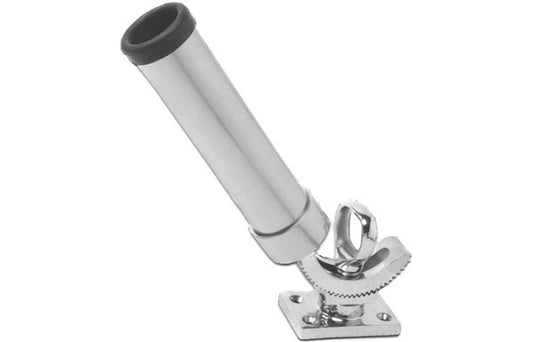 Game Pole Rod Holder S/S - Adjustable Rachet Mount