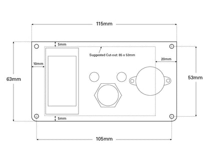 Bilge Pump Switch & Alarm Control Panel 12V