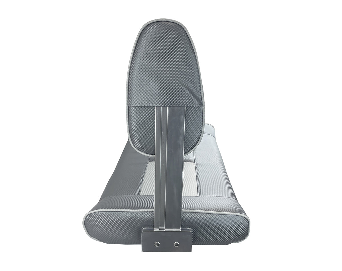 ST95 Double Flip-Back Boat Seat Dark Grey/Light Grey Carbon