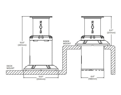 SHOXS X4 Suspension Seat Pedestal with Height Adjustment