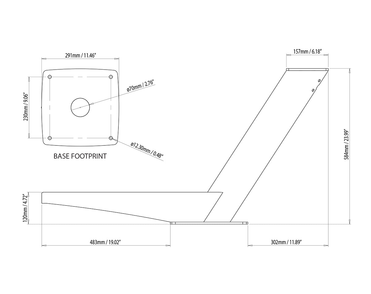 Scanstrut Modular Dual PowerTower for Open Array Radar