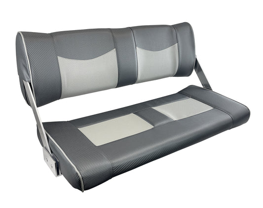 ST95 Double Flip-Back Boat Seat Dark Grey/Light Grey Carbon