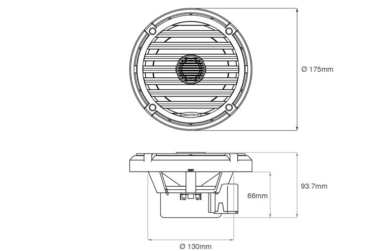 Aquatic AV Marine Speakers Elite Series 6.5 Inch