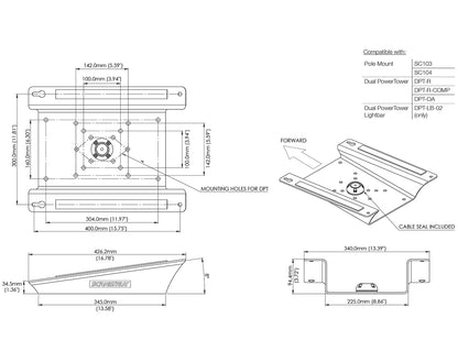 Scanstrut Wedge Mount 8deg for Starlink Flat High Performance